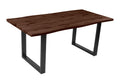 #nussbaumfarben #180x90 #u-gestellschwarz