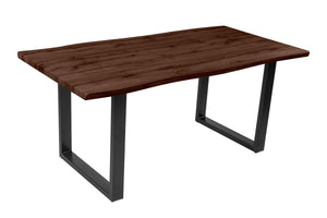 #nussbaumfarben #180x90 #u-gestellschwarz