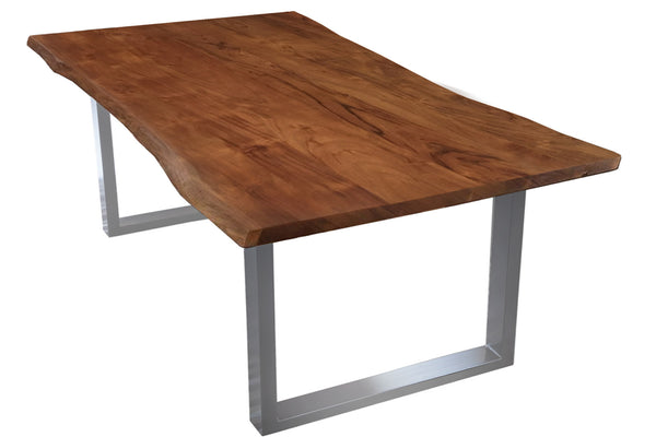 #nussbaumfarben #140x80 #u-gestellsilber