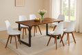 #nussbaumfarben #160x85 #schalenstuhlweiß