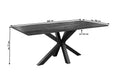 #nussbaumfarben #260x100 #spider-gestellschwarz