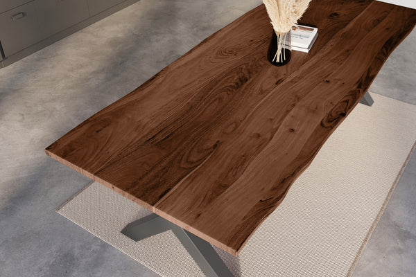 #nussbaumfarben #260x100 #x-gestellschwarz