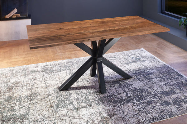 #nussbaumfarben #260x100 #spider-gestellschwarz