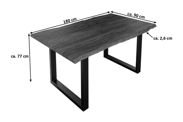 #nougatfarben #180x90 #u-gestellschwarz