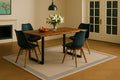 #nussbaumfarben #120x80 #schalenstuhlschwarz
