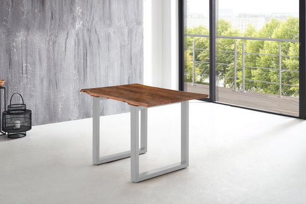 #nussbaumfarben #140x80 #u-gestellsilber