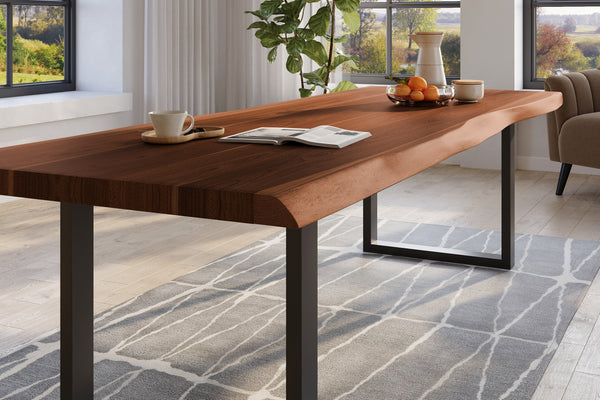 #nussbaumfarben #260x120 #u-gestellschwarz