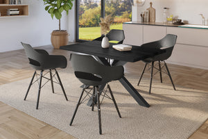 #holzgrau-optik #160x85 #spider-gestellschwarz