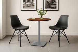 #akazienussbaumfarben #70x70 #säulen-gestelleckigsilber