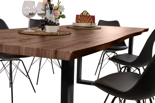 #nussbaumfarben #220x100 #u-gestellschwarz