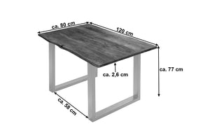 #nussbaumfarben #120x80 #u-gestellsilber