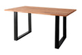 #sheeshamteakfarben #160x85 #u-gestellschwarz