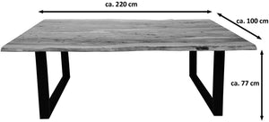 #naturfarben #220x100 #u-gestellschwarz