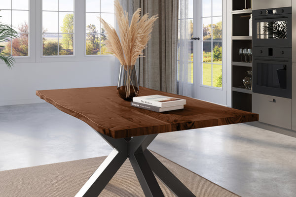 #nussbaumfarben #120x80 #spider-gestellschwarz