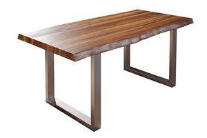 #nussbaumfarben #220x100 #u-gestellsilber
