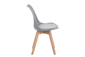 #holzwildeichen-optik #220x100 #schalenstuhlgrau