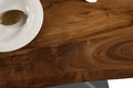 #akazienussbaumfarben #80x80 #säulen-gestelleckigsilber