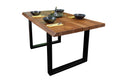 #akazienussbaumfarben #220x100 #u-gestellschwarz