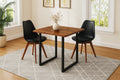 #nussbaumfarben #80x80 #schalenstuhlschwarz