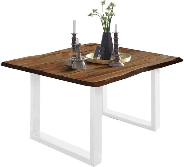 #nussbaumfarben #90x90 #u-gestellweiß