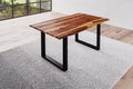 #naturfarbenlackiert #140x80 #u-gestellschwarz