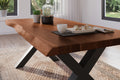 #akazienussbaumfarben #180x90 #x-gestellschwarz