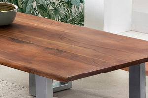 #nussbaumfarben #160x85 #u-gestellsilber