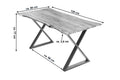 #naturfarben #120x80 #x-gestelledelstahl