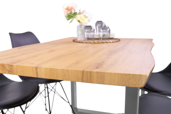 #wildeichenfarben #140x80 #u-gestellsilber