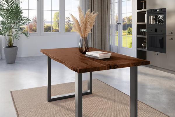 #nussbaumfarben #120x80 #u-gestellschwarz