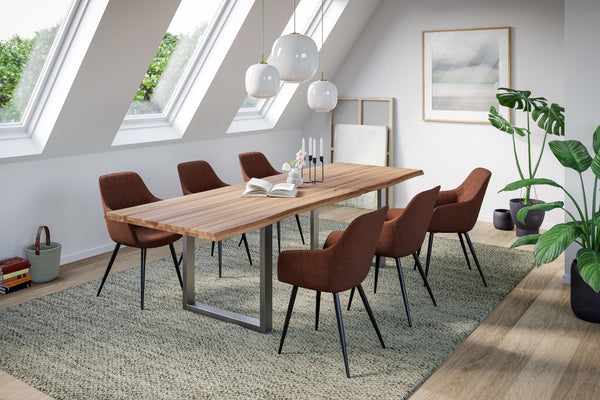 #naturfarben #260x100 #u-gestellsilber