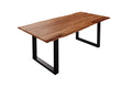 #teakfarben #200x100 #u-gestellschwarz