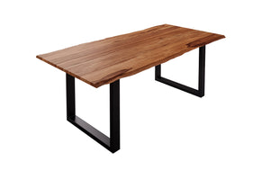 #teakfarben #200x100 #u-gestellschwarz