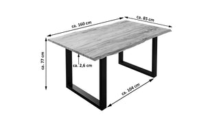 #naturfarben #160x85 #u-gestellschwarz