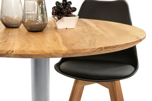 #akazienaturfarben #80x80 #säulen-gestelleckigsilber