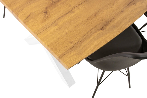 #wildeichenfarben #240x100 #x-gestellweiß