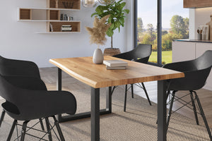 #holzwildeiche-optik #160x85 #u-gestellschwarz
