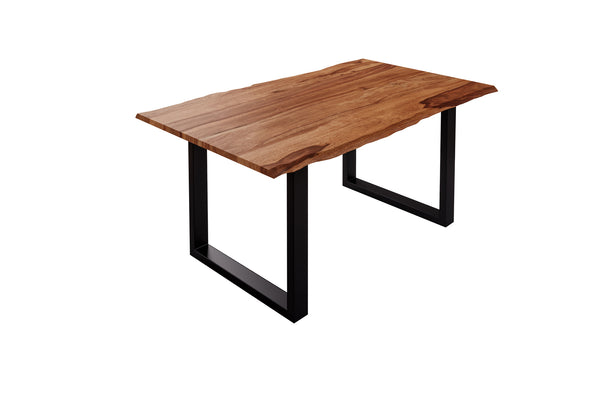 #teakfarben #160x85 #u-gestellschwarz