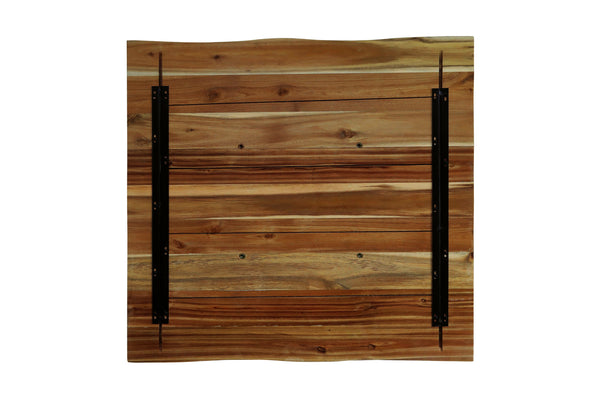 #akaziehonigfarben #75x75 #säulen-gestelleckigschwarz