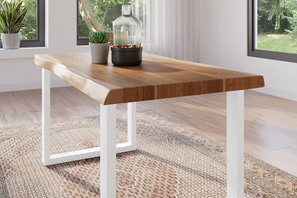 #akazienaturfarben #140x80 #u-gestellweiß