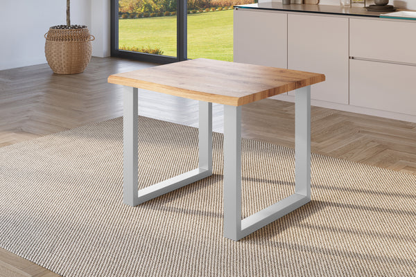 #holzwildeiche-optik #80x80 #u-gestellsilber