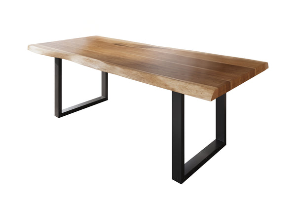 #akazienaturfarben #220x100 #u-gestellschwarz