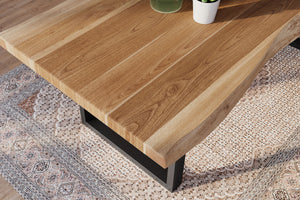 #akazienaturfarben #220x100 #u-gestellschwarz