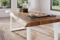 #akazienaturfarben #160x85 #u-gestellweiß