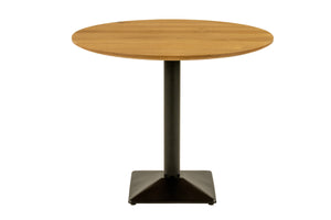 #eichenaturfarbengeölt #90x90 #säulen-gestelleckigschwarz