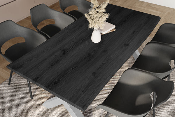 #holzgrau-optik #220x100 #x-gestellsilber