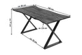 #nussbaumfarben #140x80 #x-gestellschwarz