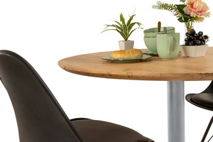 #akazienaturfarben #90x90 #säulen-gestelleckigsilber