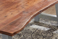 #nussbaumfarben #180x90 #a-gestellsilber