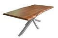 #akazienussbaumfarben #220x100 #spider-gestellsilber